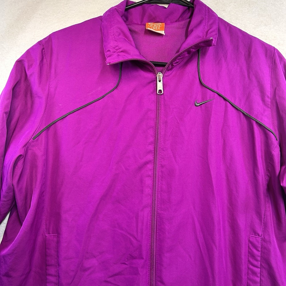 Nike The Athletic Dept Windbreaker Track Jacket Women's Size XL Magenta Pink